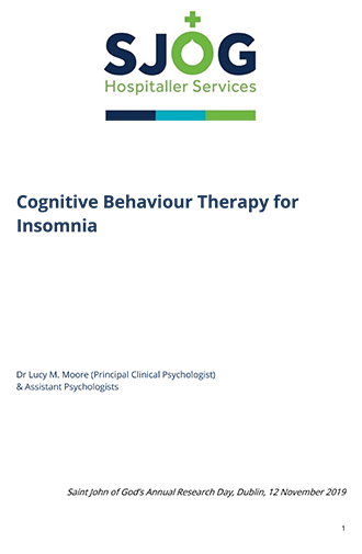 Cognitive Behaviour Therapy for Insomnia - Research Document